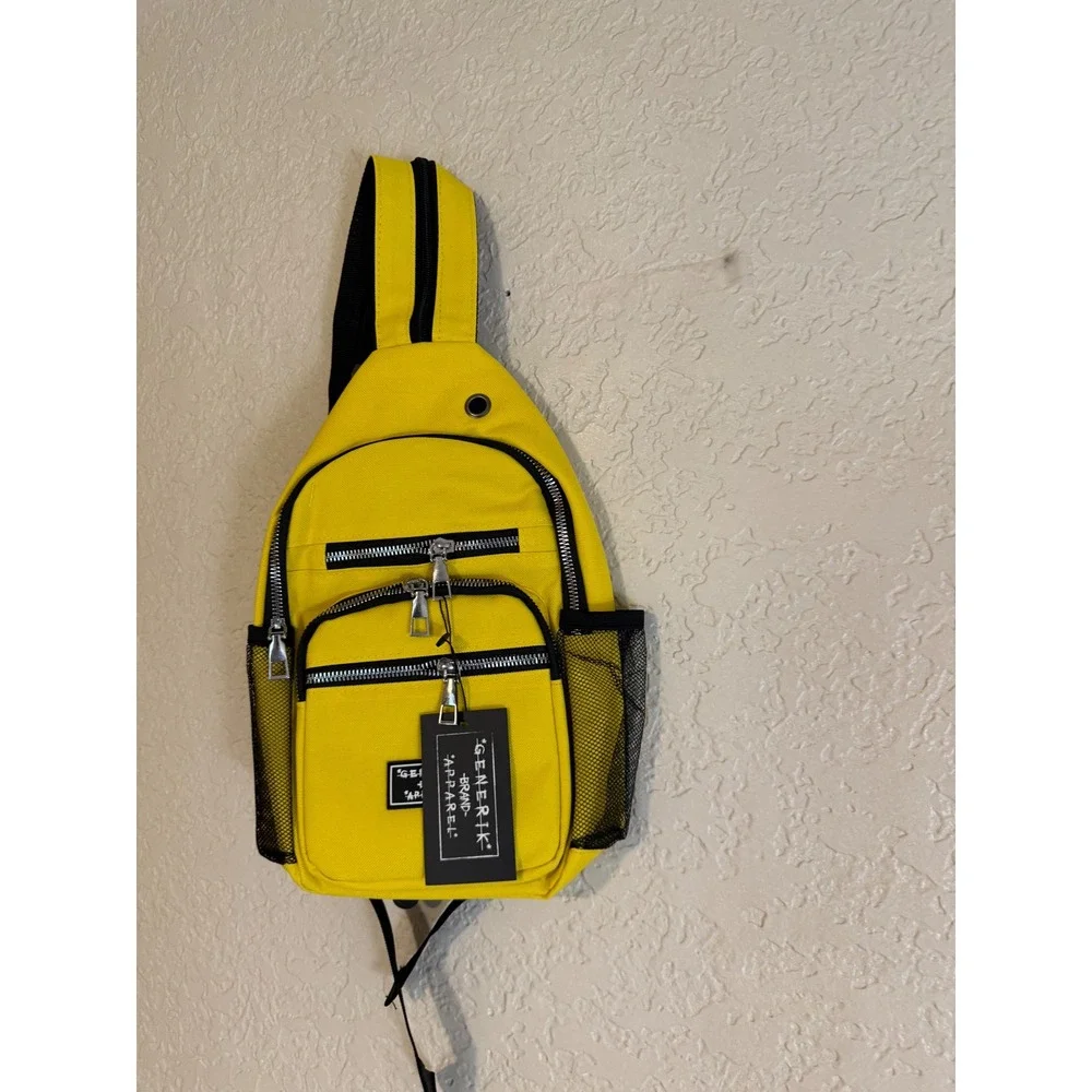 Generik Sling Bag Unisex O/S Yellow Crossbody Techwear‎ NEW